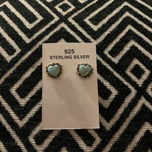 Turquoise & Sterling Silver Studs